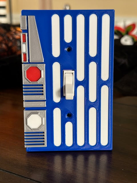 Star Wars inspired - Light Switch Cover Plate - Single - R2D2