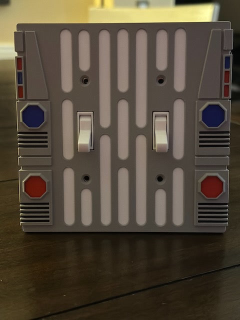 Star Wars inspired - Light Switch Cover Plate - 2 Gang - Imperial 2
