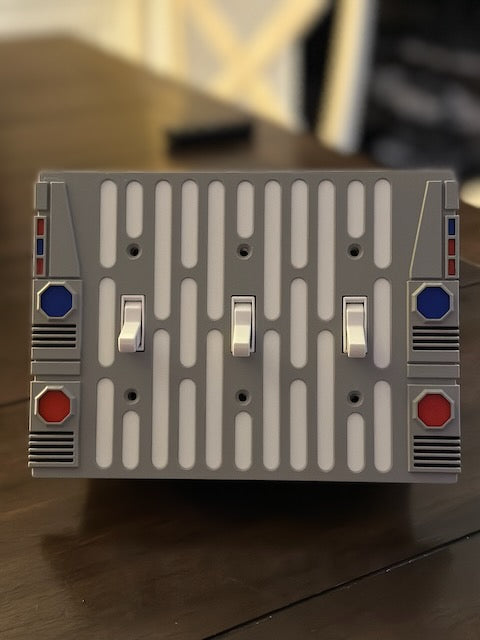 Star Wars inspired - Light Switch Cover Plate - 3 Gang - Imperial 2