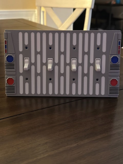 Star Wars inspired - Light Switch Cover Plate - 4 Gang - Imperial 2