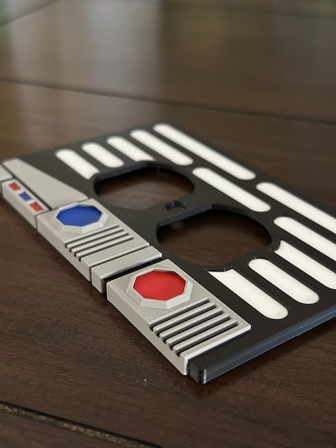Star Wars inspired - Wall Outlet Cover Plate - Single - Imperial Style