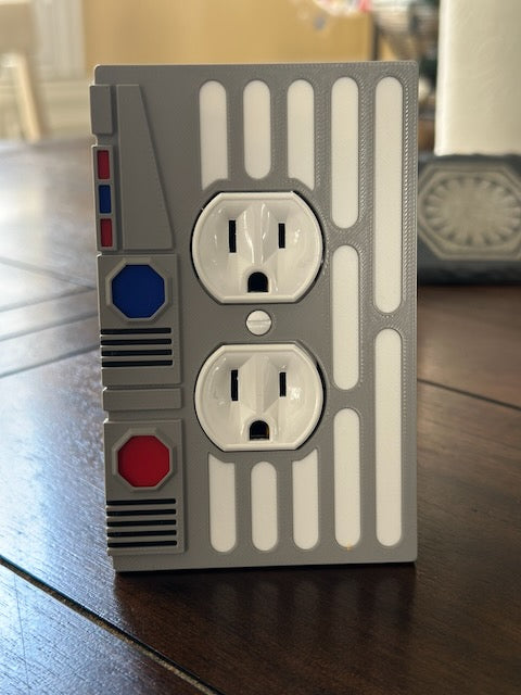Star Wars inspired - Wall Outlet Cover Plate - Single - Imperial Style (S2)