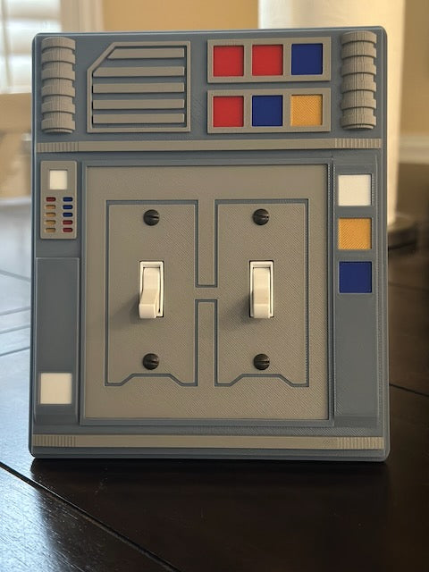 Star Wars inspired - Light Switch Cover Plate - 2 Flip - Galaxy's Edge (M1)