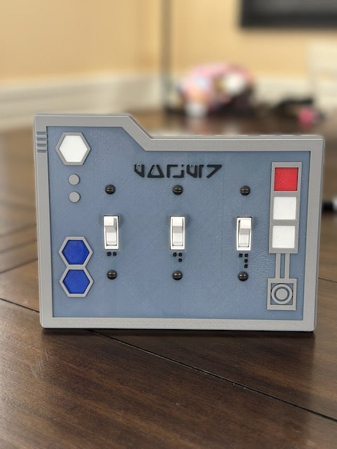 Star Wars inspired - Light Switch Cover Plate - 3 Flip - Galaxy's Edge