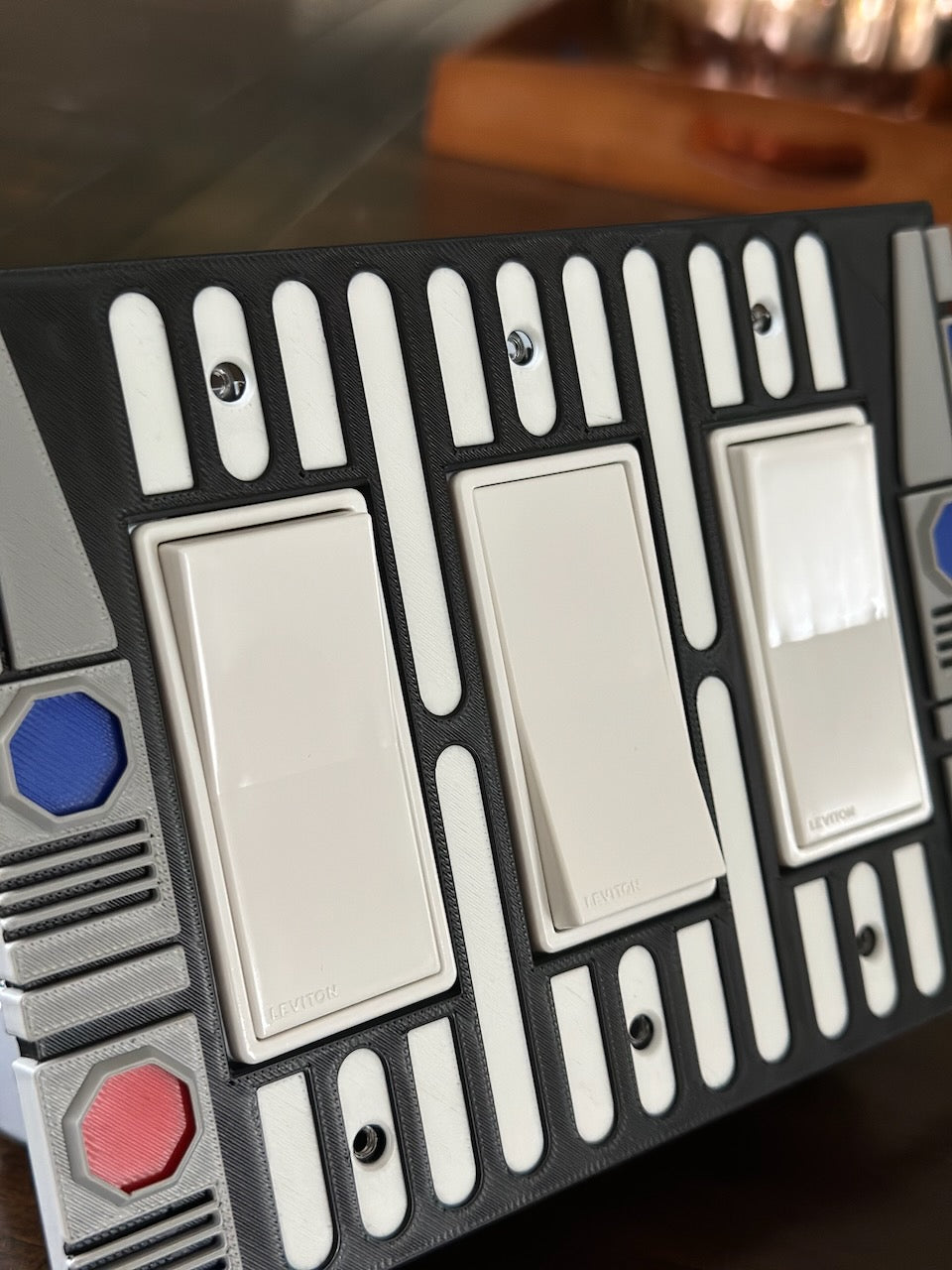 Star Wars inspired - Light Switch Cover Plate - 3 Gang - Imperial 1 (Decora)