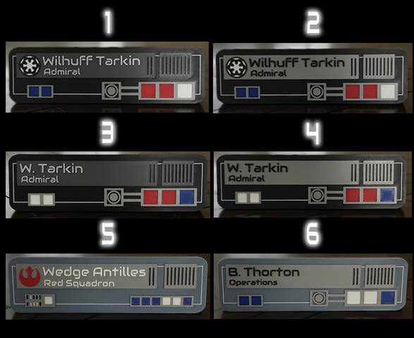 Star Wars inspired - Name Plate - Desktop Plaque - Wall Plaque