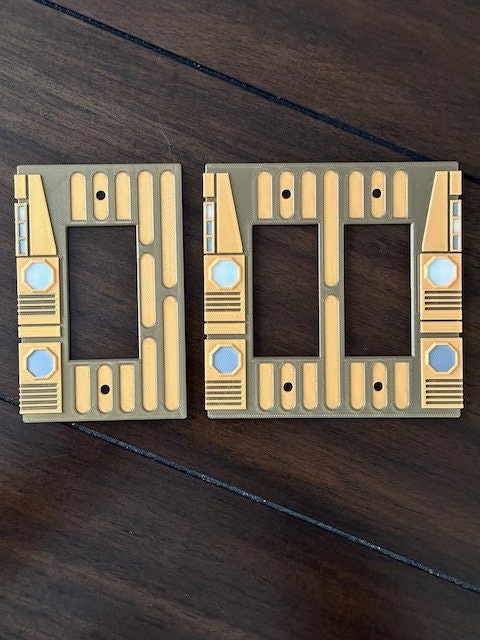 Star Wars inspired - 2pc Set Decora Imperial Light Switch Plate