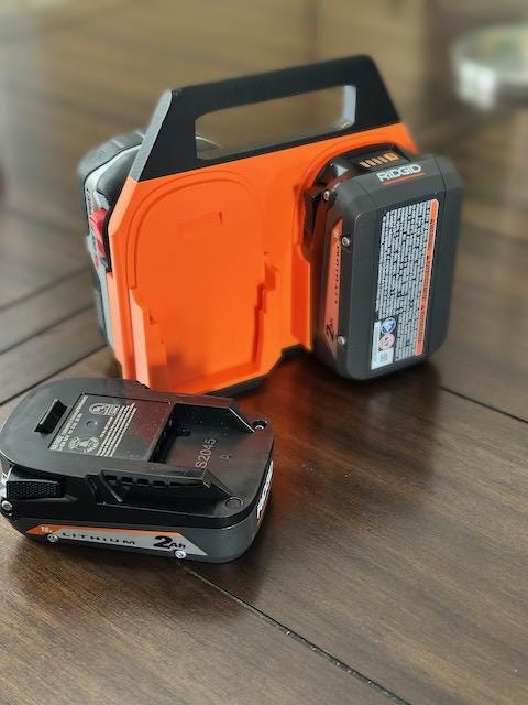 Battery Carrier for Ridgid 18V Batteries - 4 pack