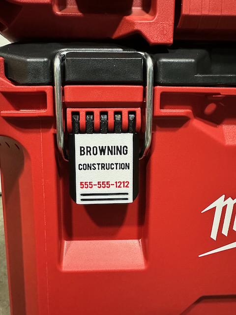 Personalized Latch - Milwaukee Packout Tool Box 48-22-8427