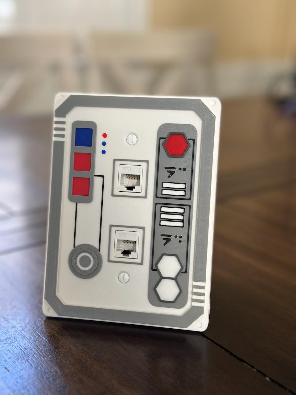 Star Wars inspired | Network Wall Plate | Keystone | Cover Plate