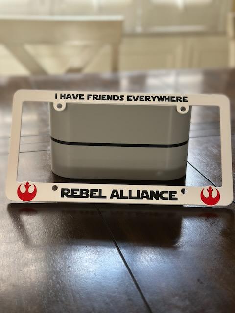 Star Wars inspired - License Plate Frame - Customizable
