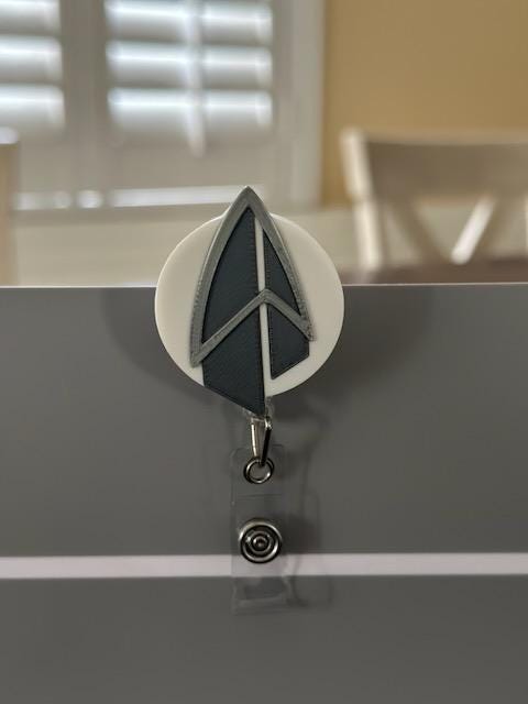 ST TNG ToS - Badge Reel, Nurse Badge Reel, Retractable ID Holder