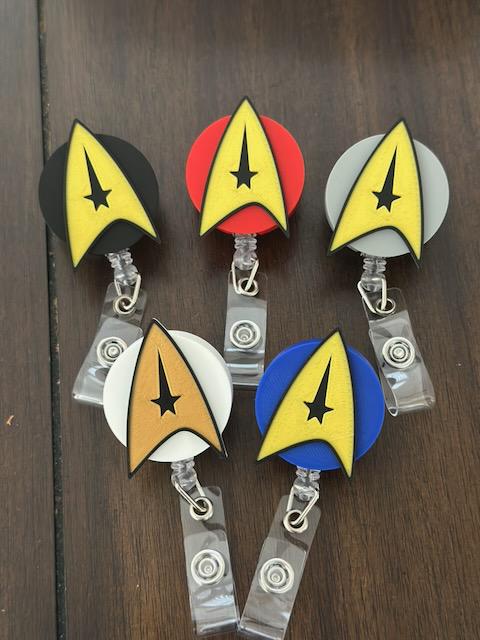 ST TNG ToS Badge Reel | Nurse Badge Reel | Department | Retractable ID Holder