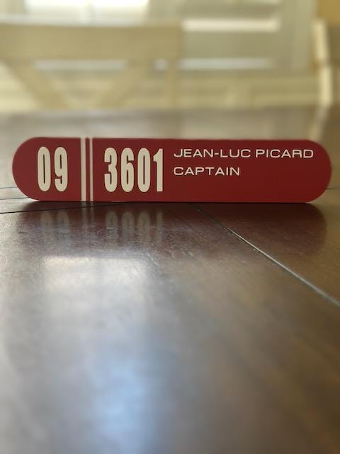 ST TNG TOS | Name Plate | Door Plaque | Wall Sign | Personalized