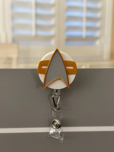 ST TNG ToS - Badge Reel, Nurse Badge Reel, Retractable ID Holder