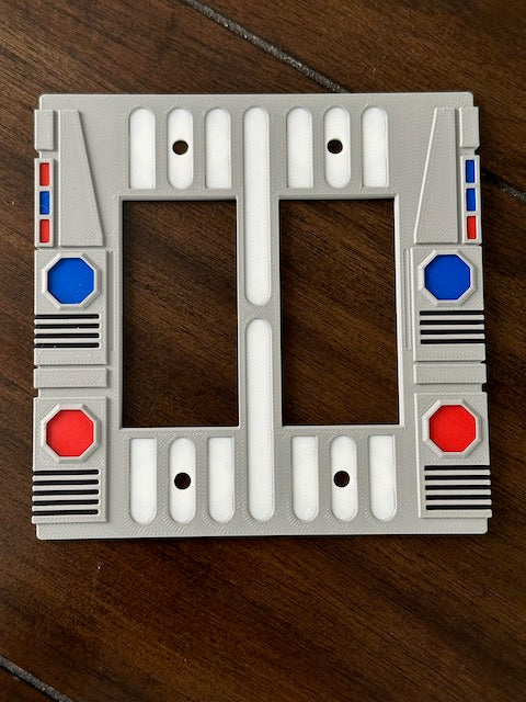 Star Wars inspired - Light Switch Cover Plate - 2 Gang - Imperial 2 (Decora)