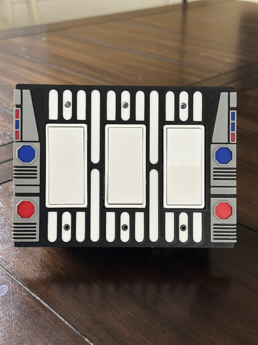 Star Wars inspired - Light Switch Cover Plate - 3 Gang - Imperial 1 (Decora)