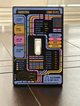 LCARS - Light Switch Cover Plate - High Detail - Mounts with no visible screws