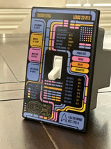 LCARS - Light Switch Cover Plate - High Detail - Mounts with no visible screws