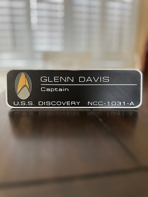 ST TNG TOS - Name Plate - Desktop Plaque - Personalized