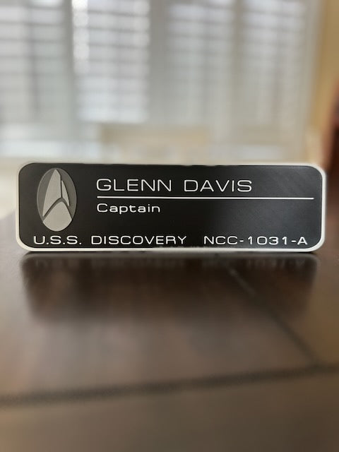 ST TNG TOS - Name Plate - Desktop Plaque - Personalized