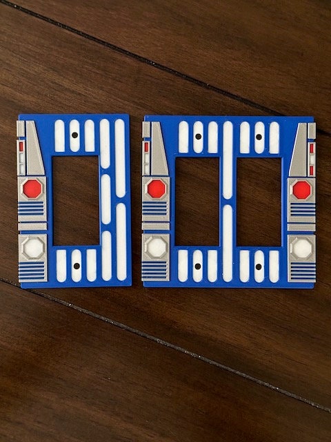 Star Wars inspired - 2pc Set Decora Imperial Light Switch Plate
