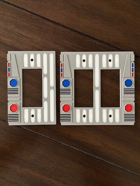 Star Wars inspired - 2pc Set Decora Imperial Light Switch Plate