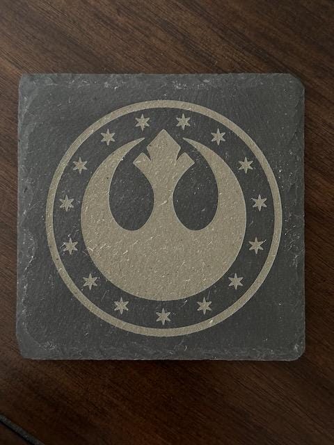 Star Wars inspired Coaster Set - 6 pc Slate