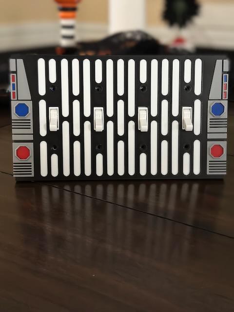 Star Wars inspired - Light Switch Cover Plate - (old style - not Decora)