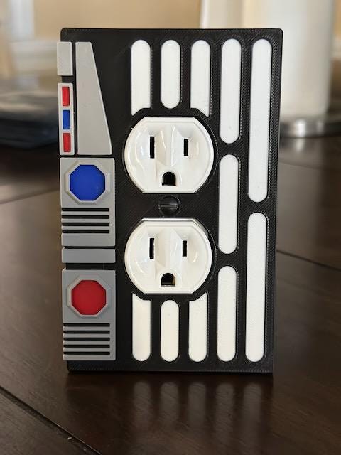 Star Wars inspired - Wall Outlet Cover Plate - Imperial