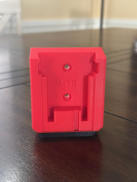 Battery Mount Organizer for Milwaukee M18 Batteries
