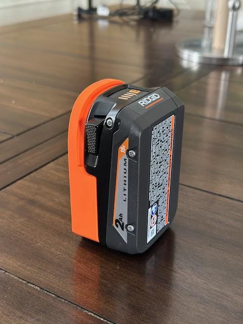 Battery Mount Organizer for Ridgid 18V Batteries
