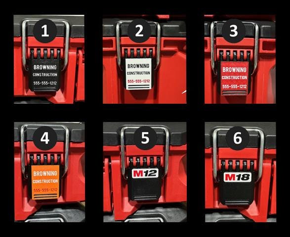 Personalized Latch - Milwaukee Packout Tool Box 48-22-8427