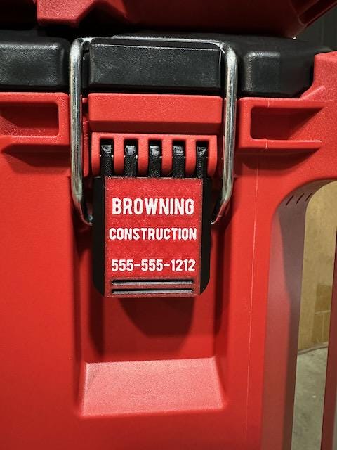 Personalized Latch - Milwaukee Packout Tool Box 48-22-8427