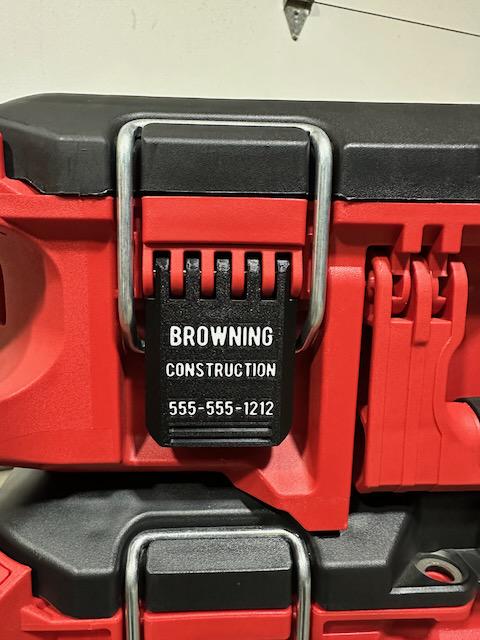 Personalized Latch - Milwaukee Packout Tool Box 48-22-8427