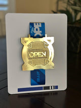 Personalized Jiu Jitsu Medal Display |  Desktop Stand | Wall Mount | belt color / stripes | Judo | Wrestling