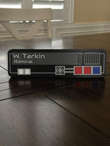 Star Wars inspired - Name Plate - Desktop Plaque - Wall Plaque - Customizable with your name and title