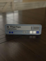 Star Wars inspired - Name Plate - Desktop Plaque - Wall Plaque - Customizable with your name and title
