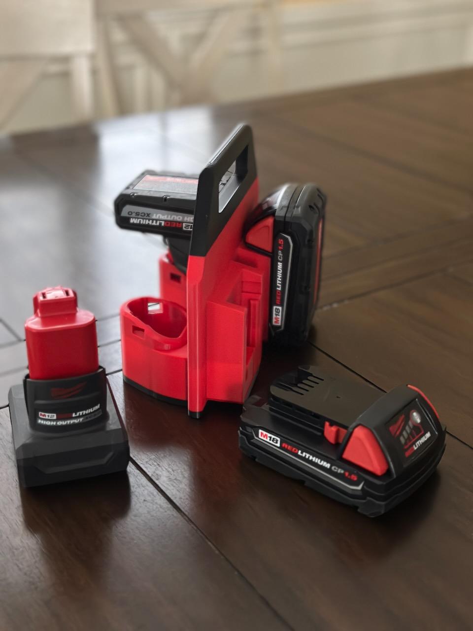 Milwaukee M12 M18 Battery Combo Carrier