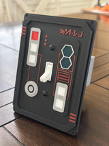 Star Wars inspired - Control Panel Light Switch Cover Plate
