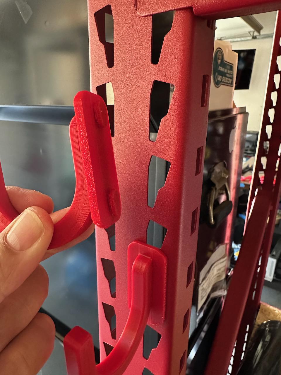Husky Compatible Storage Rack Hooks - Front