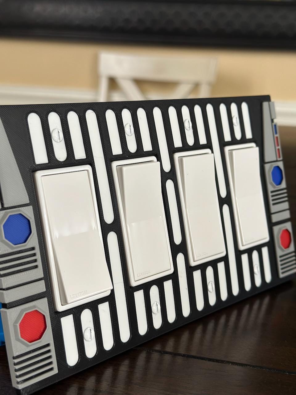 Star Wars inspired - Light Switch Cover Plate - 4 Gang - Decora