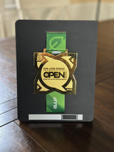 Personalized Jiu Jitsu Medal Display |  Desktop Stand | Wall Mount | belt color / stripes | Judo | Wrestling