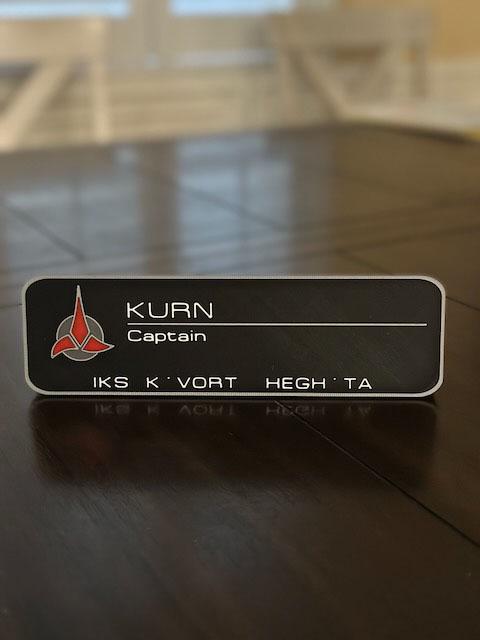 ST TNG TOS - Name Plate - Desktop Plaque - Personalized