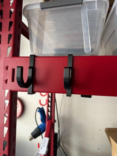 Husky Compatible Storage Rack Hooks - Cross Bar