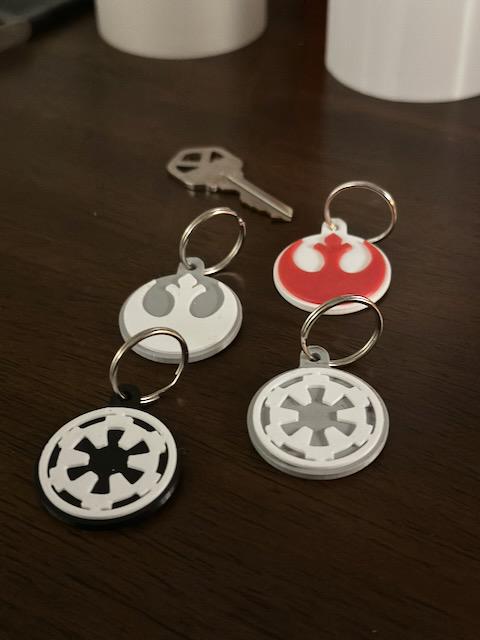 SW - Rebel - Empire - Keychains - Tags