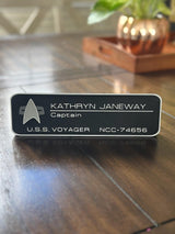 ST TNG TOS - Name Plate - Desktop Plaque - Personalized