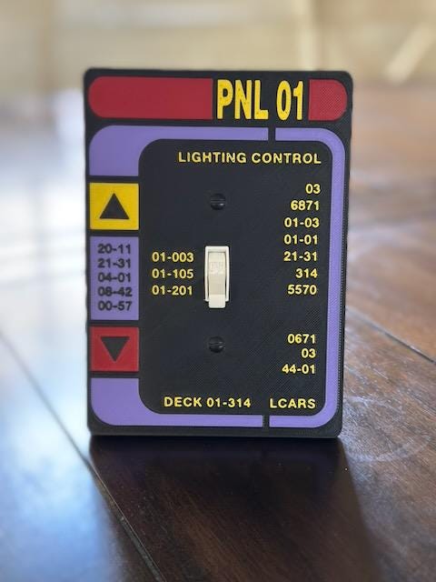 LCARS - Light Switch Cover Plate
