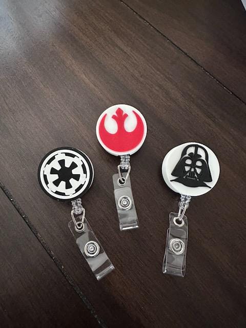 Star Wars Inspired - Badge Reel, Nurse Badge Reel,  Retractable ID Holder