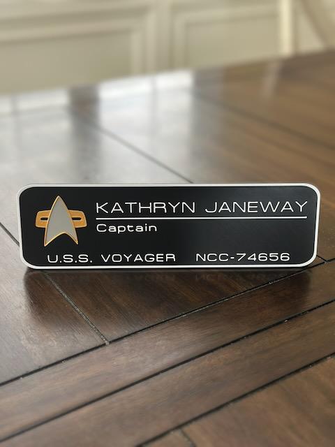 ST TNG TOS - Name Plate - Desktop Plaque - Personalized